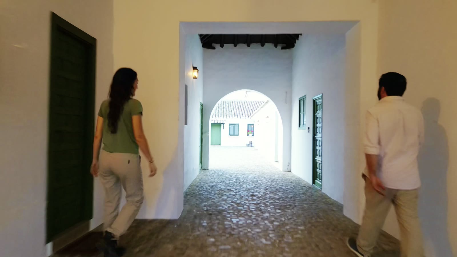 Patio castellano de la casa principal